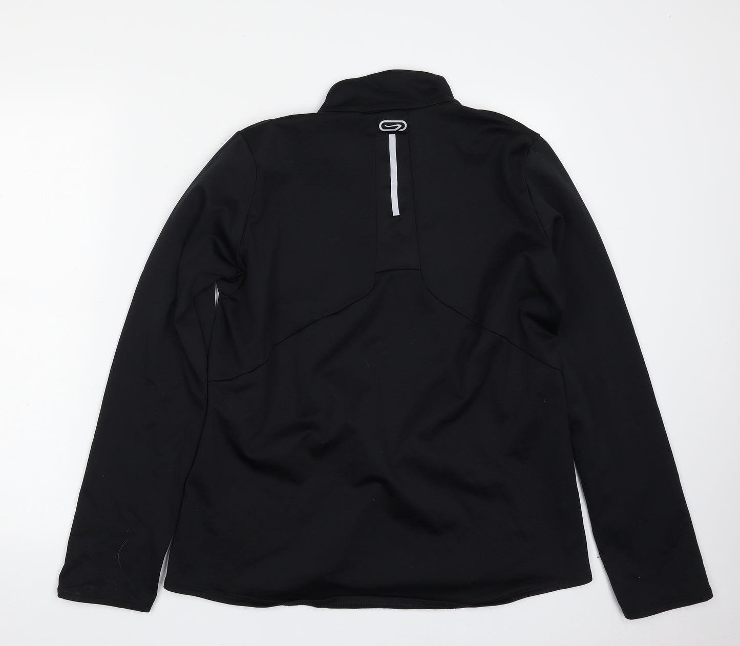 Kalenji Womens Black  Polyester Pullover Sweatshirt Size 18  Zip - Activewear