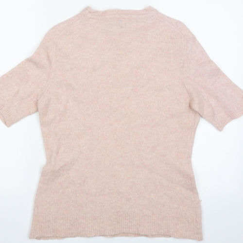 Celtic Womens Pink Crew Neck  Wool Pullover Jumper Size L