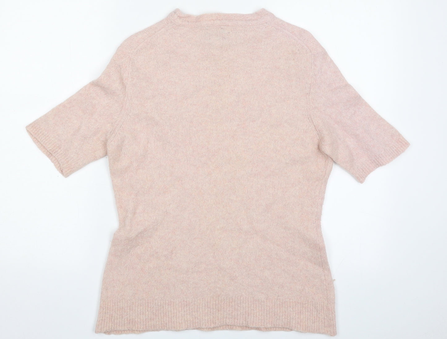 Celtic Womens Pink Crew Neck  Wool Pullover Jumper Size L