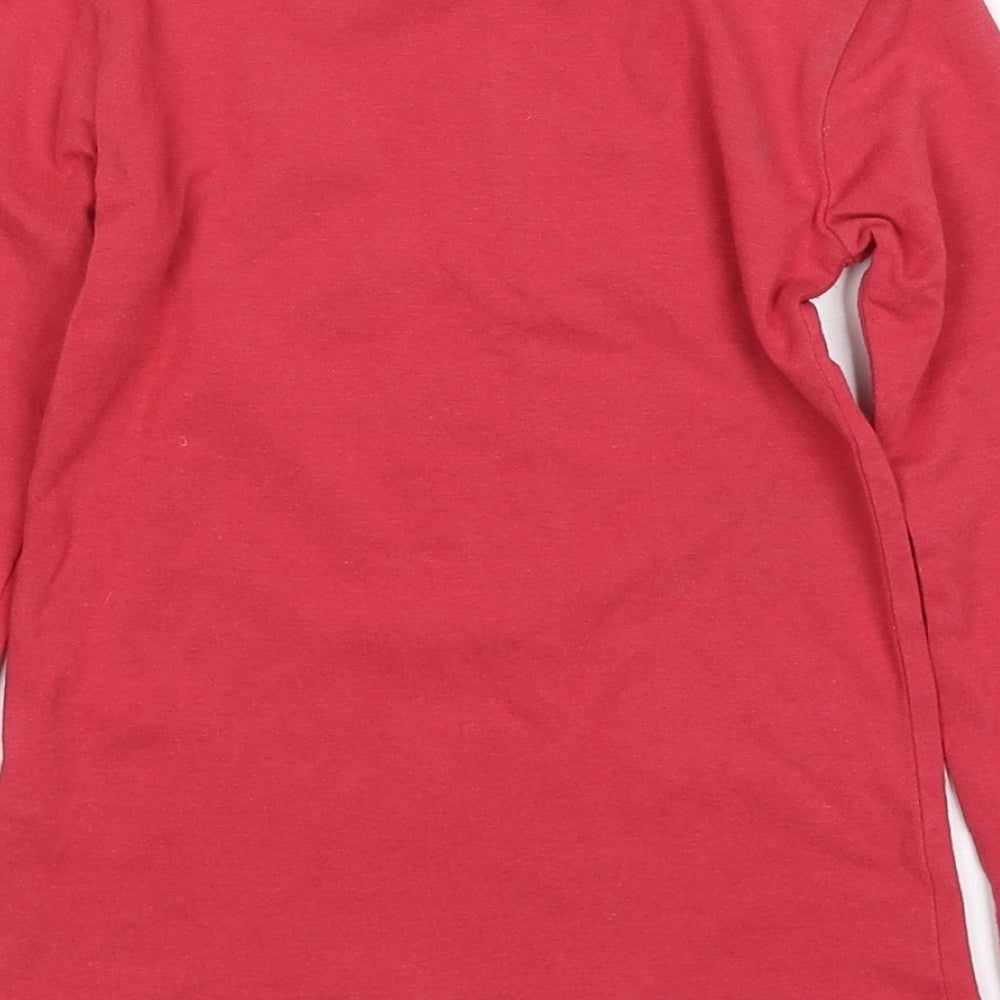 Paul Smith Girls Pink  Modal Pullover T-Shirt Size 8 Years Crew Neck Pullover - WISH