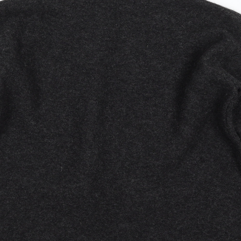 Seasalt Cornwall  Womens Grey Crew Neck  Wool Pullover Jumper Size 10