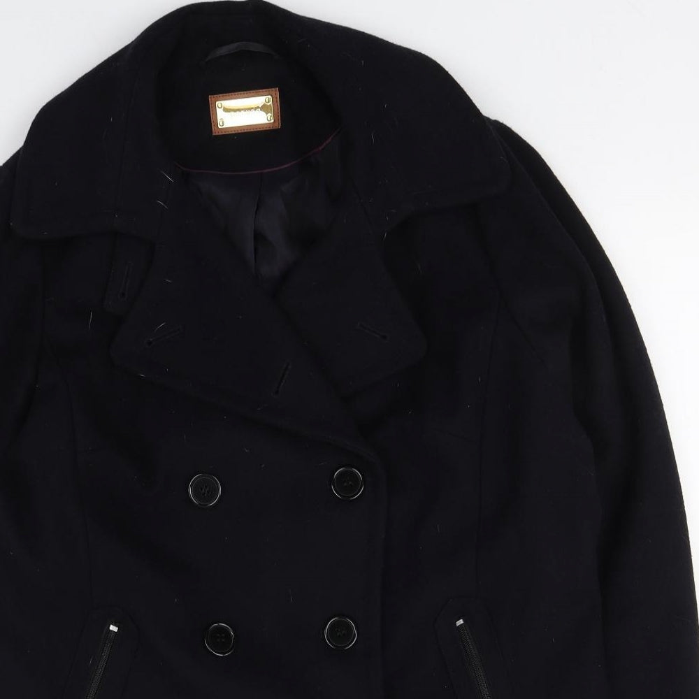 Per Una Womens Blue   Overcoat Coat Size 18  Button