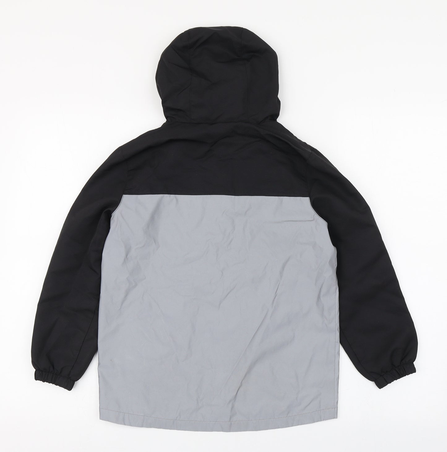 F&F Boys Grey   Windbreaker Coat Size 8-9 Years  Zip - Highly reflective
