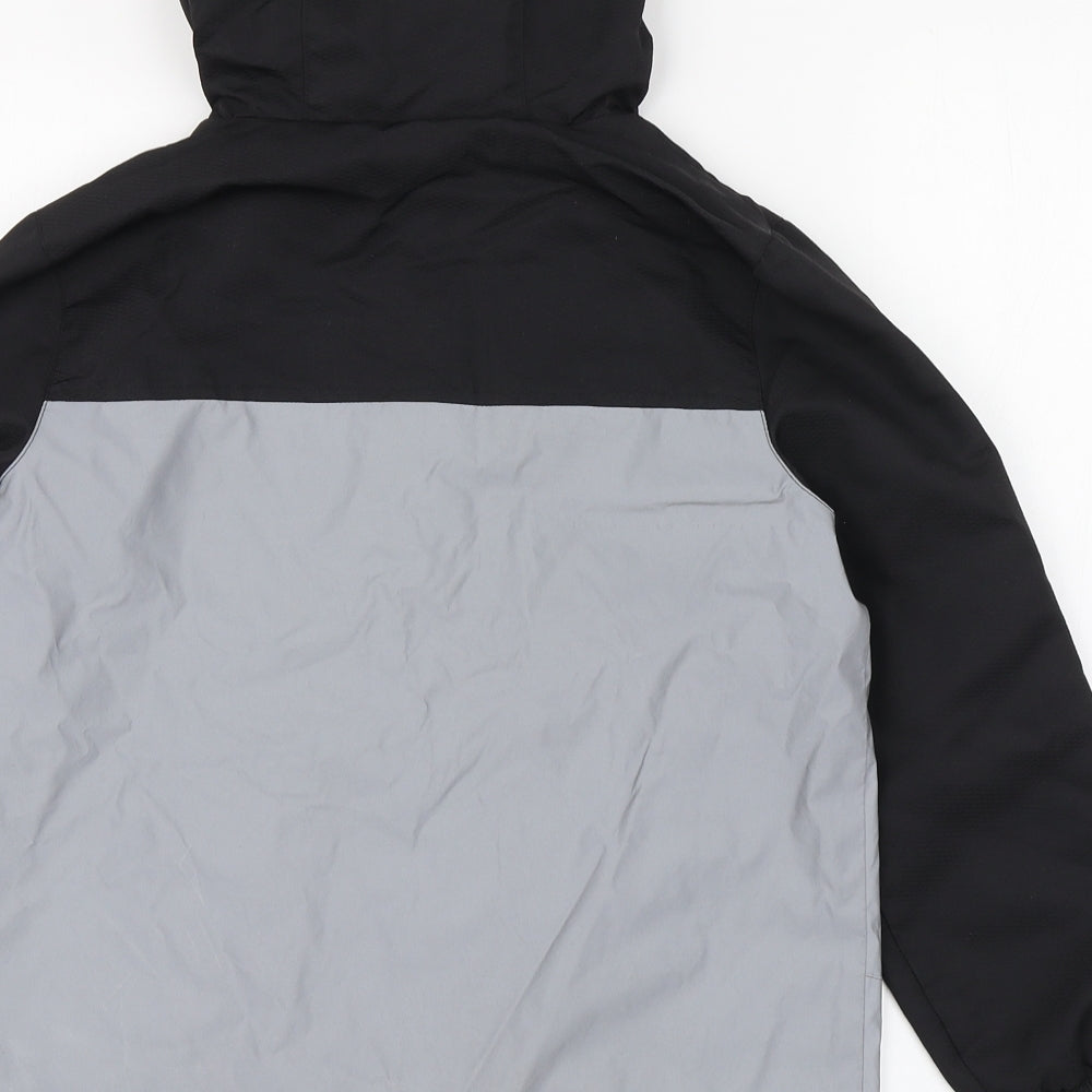 F&F Boys Grey   Windbreaker Coat Size 8-9 Years  Zip - Highly reflective