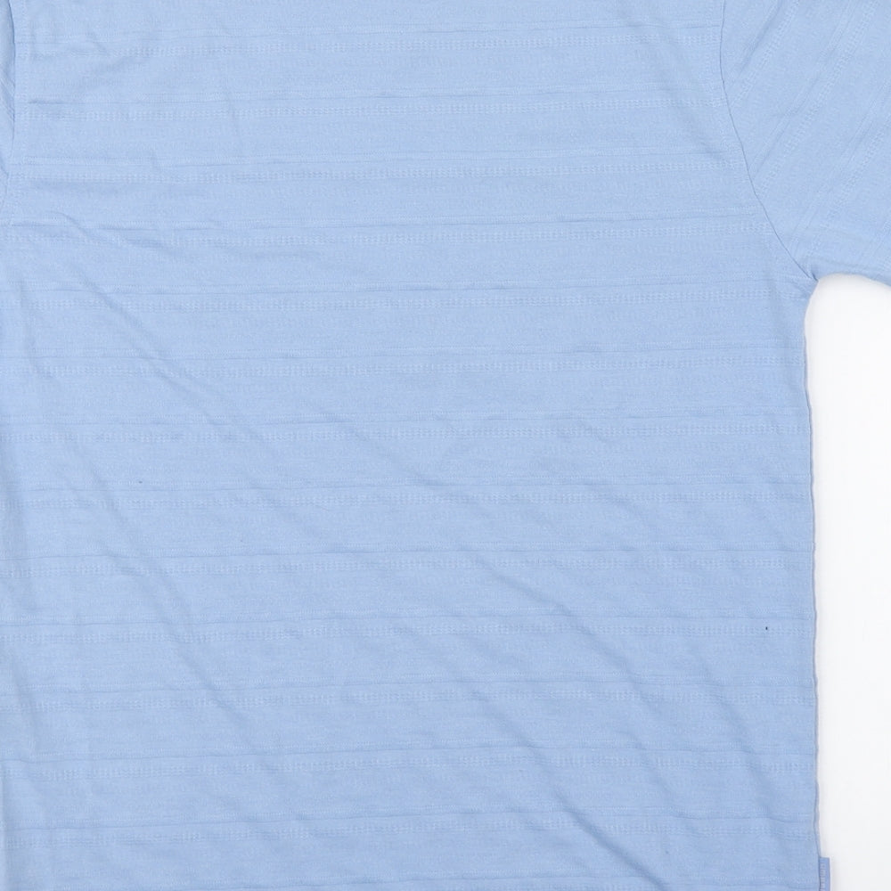 Umbro Mens Blue  Polyester  T-Shirt Size S Round Neck