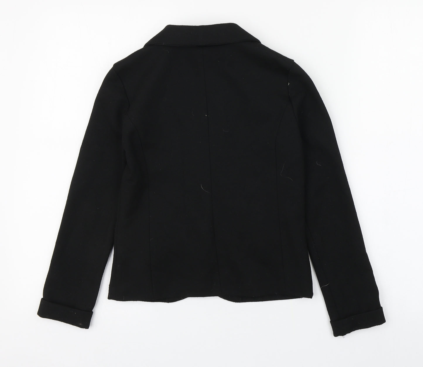 H&M Girls Black   Jacket Blazer Size 11-12 Years  Button