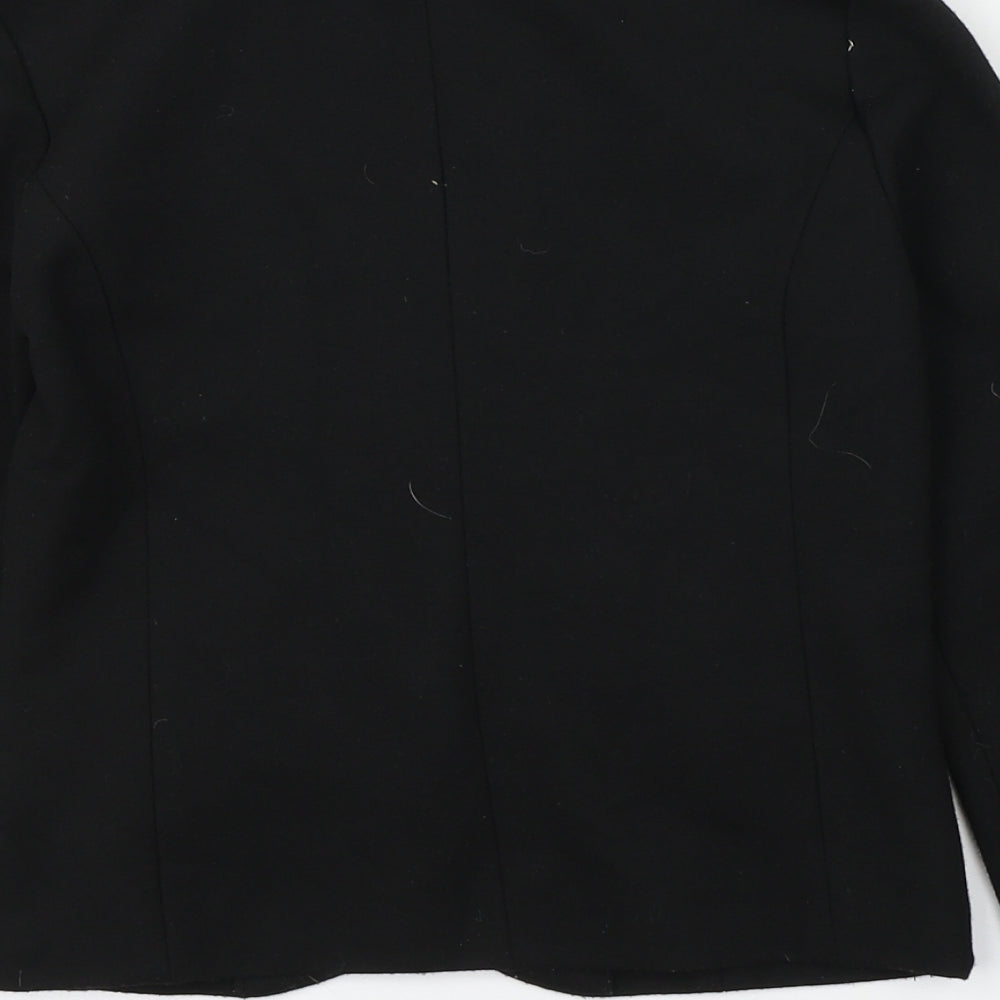 H&M Girls Black   Jacket Blazer Size 11-12 Years  Button