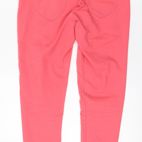 Eden Womens Pink  Cotton Jegging Jeans Size 12 L25 in Regular