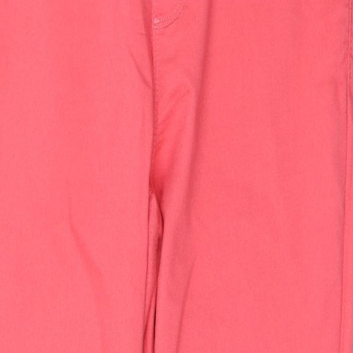 Eden Womens Pink  Cotton Jegging Jeans Size 12 L25 in Regular