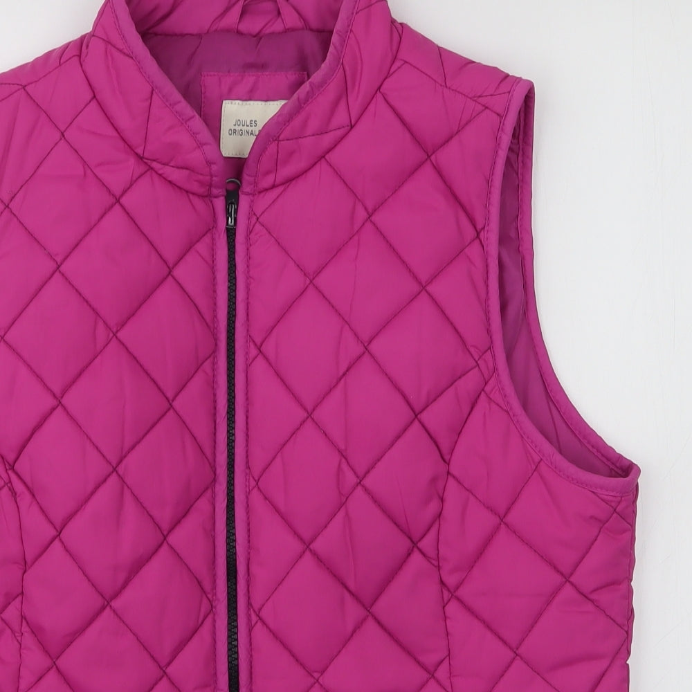 Joules Womens Pink   Gilet Jacket Size 14  Zip