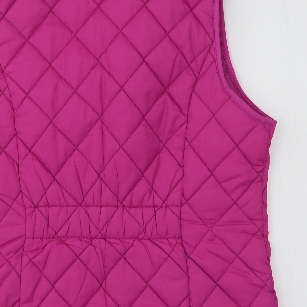 Joules Womens Pink   Gilet Jacket Size 14  Zip
