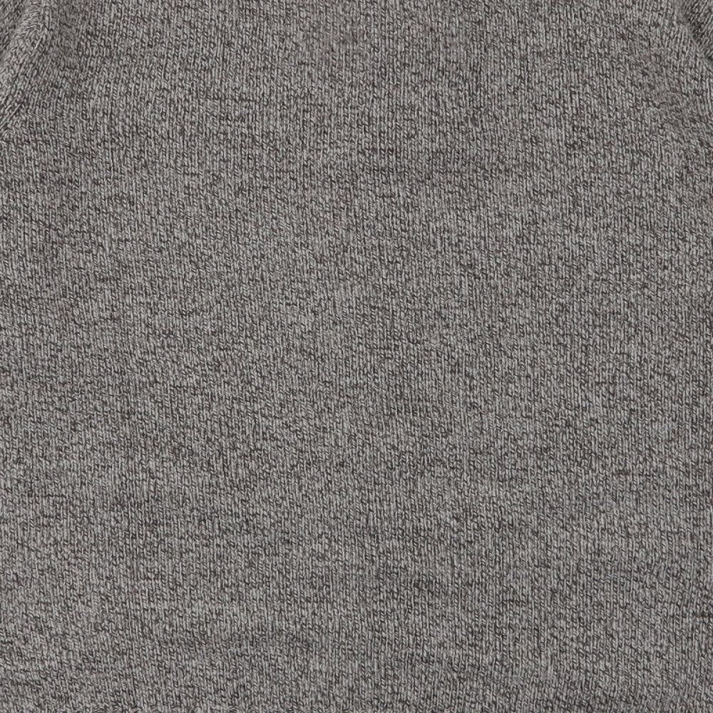 Marks and Spencer Mens Beige High Neck  Acrylic Pullover Jumper Size M