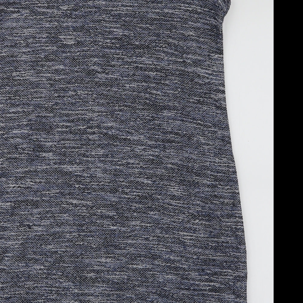 New Look Womens Blue Round Neck  Polyester Pullover Jumper Size 16