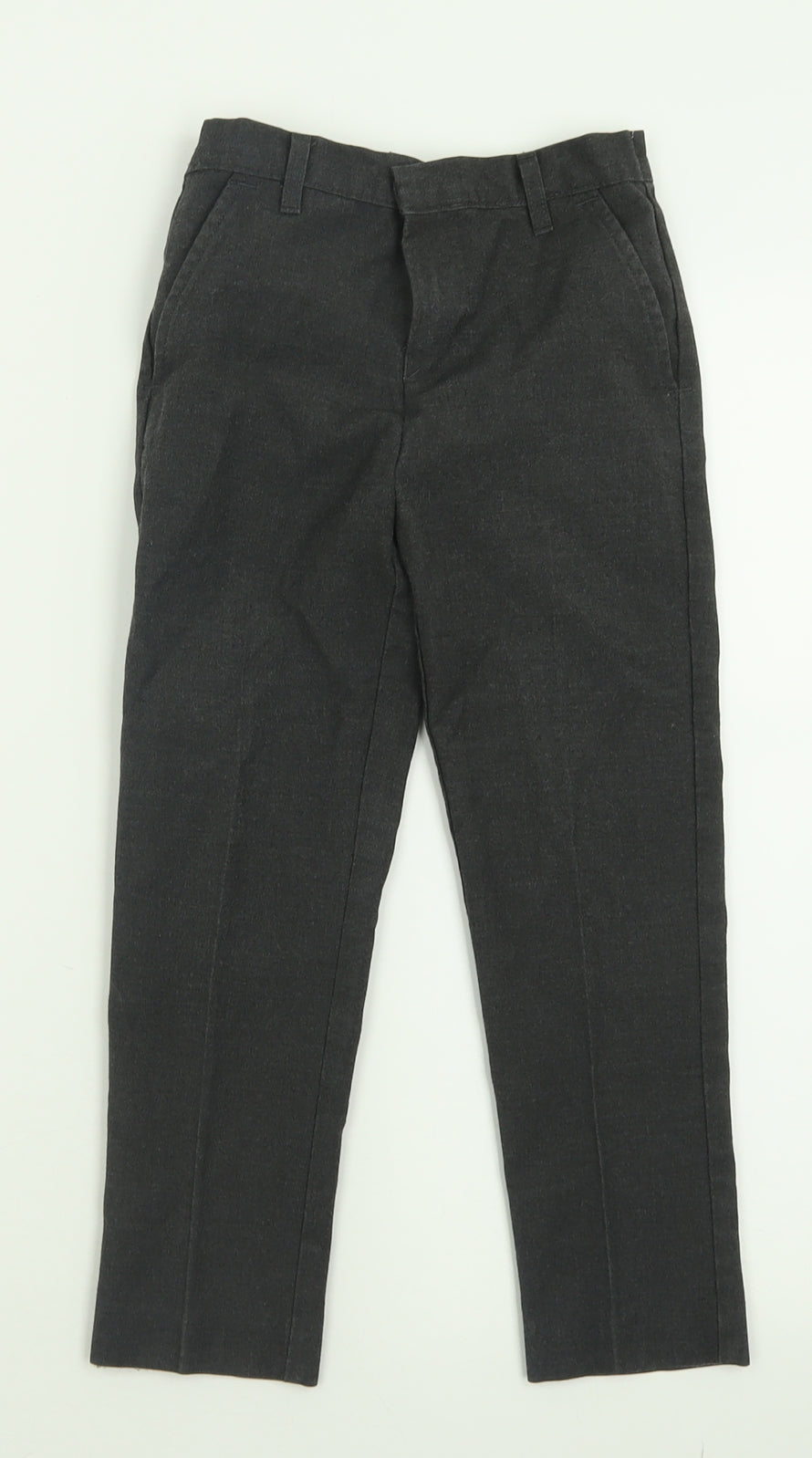 TU Boys Grey  Polyester Capri Trousers Size 6 Years  Regular Hook & Eye - School Wear