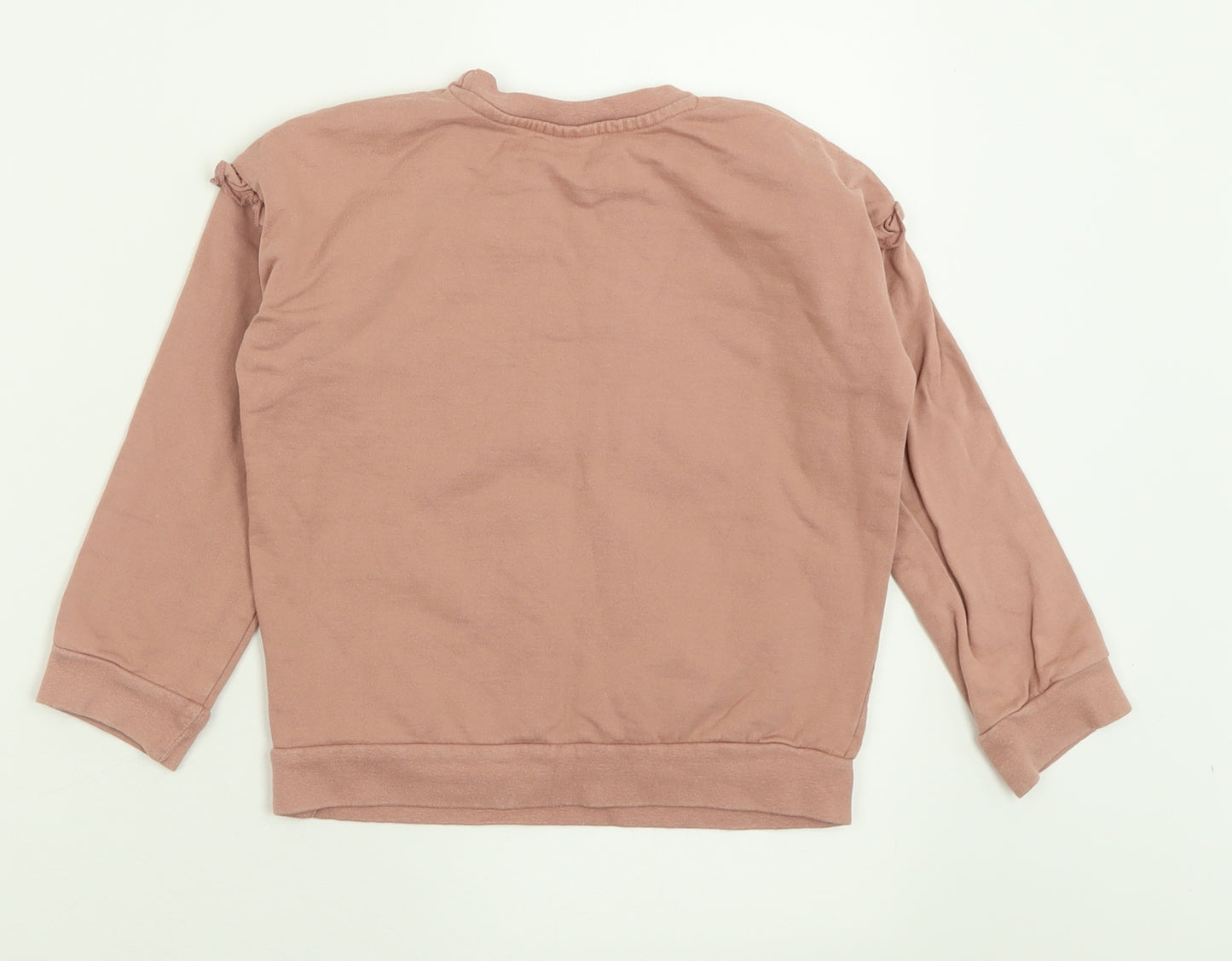 George Girls Pink  Cotton Pullover Sweatshirt Size 6-7 Years  Pullover - Mickey Mouse Disney