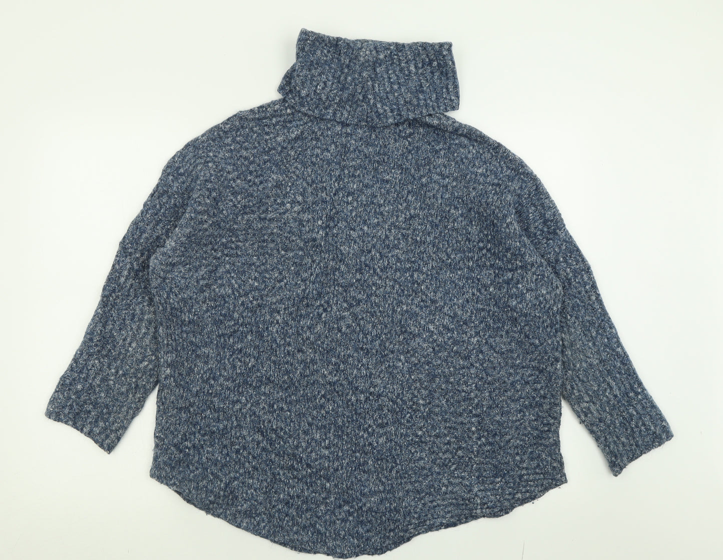 TU Womens Black Roll Neck  Acrylic Pullover Jumper Size M
