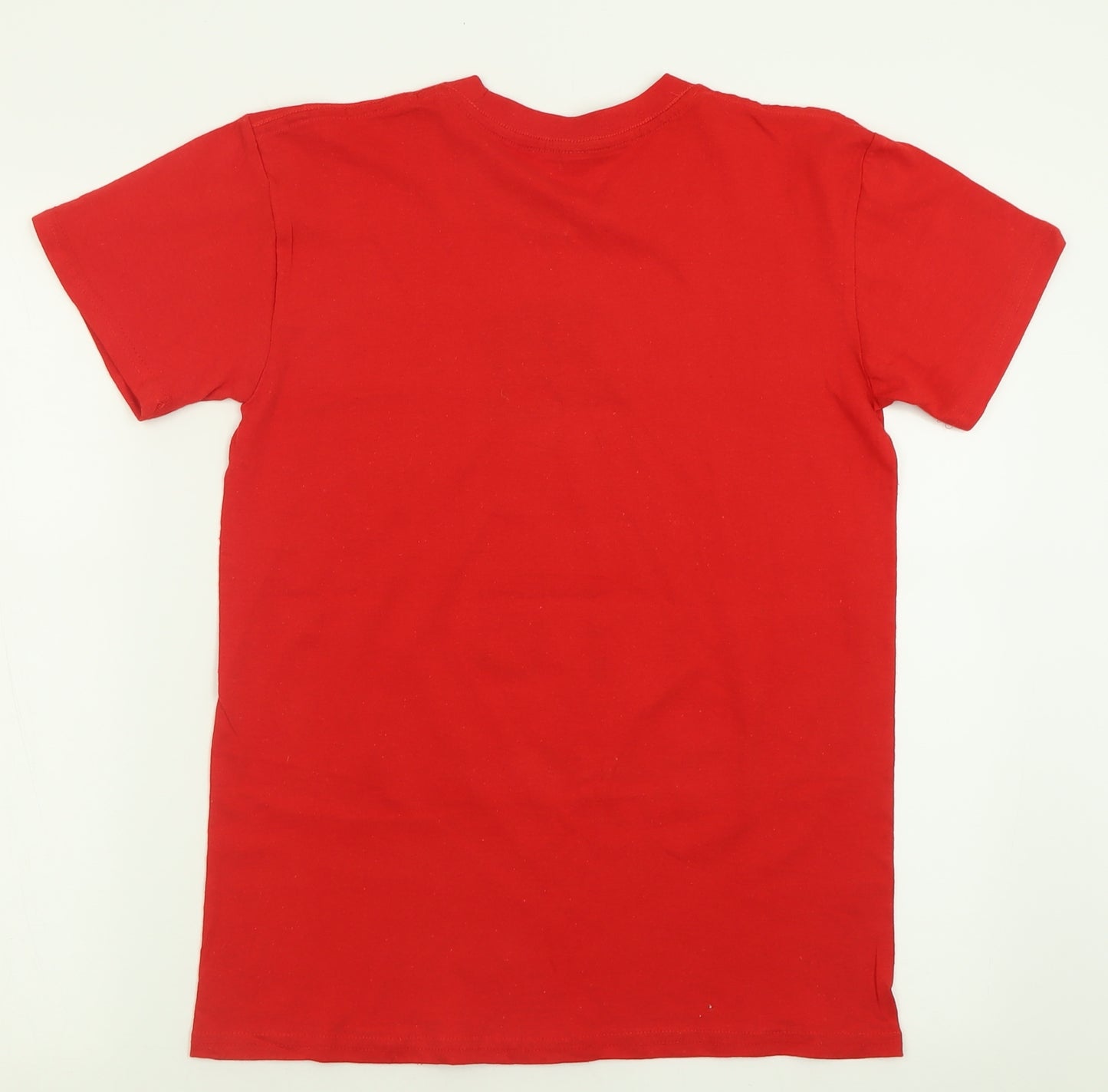 Casual Classics Mens Red  Cotton  T-Shirt Size S Crew Neck  - Christmas