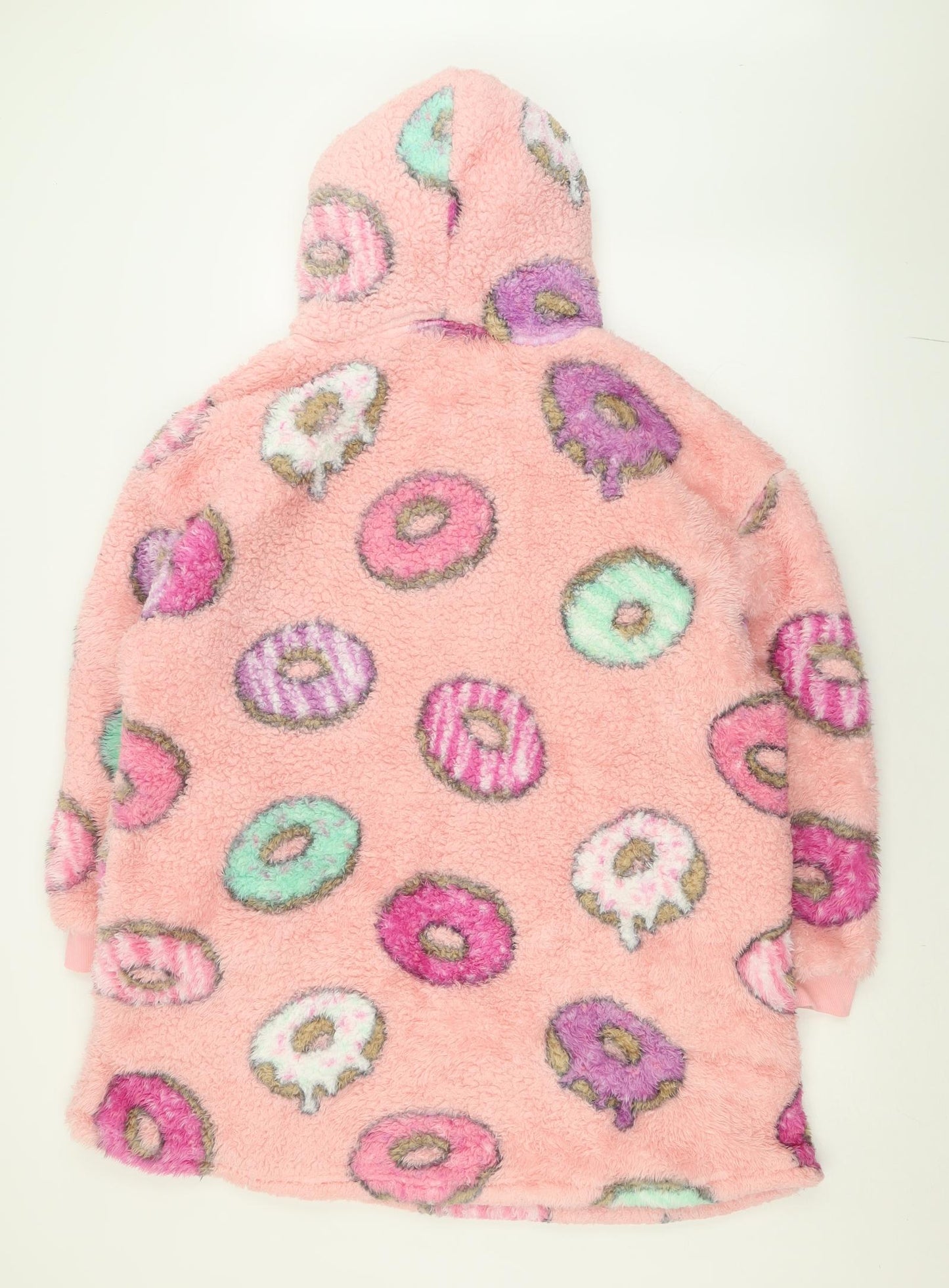 Primark Womens Pink Geometric Polyester Cami Pyjama Top Size XS   - hoodie pyjama top Doughnuts