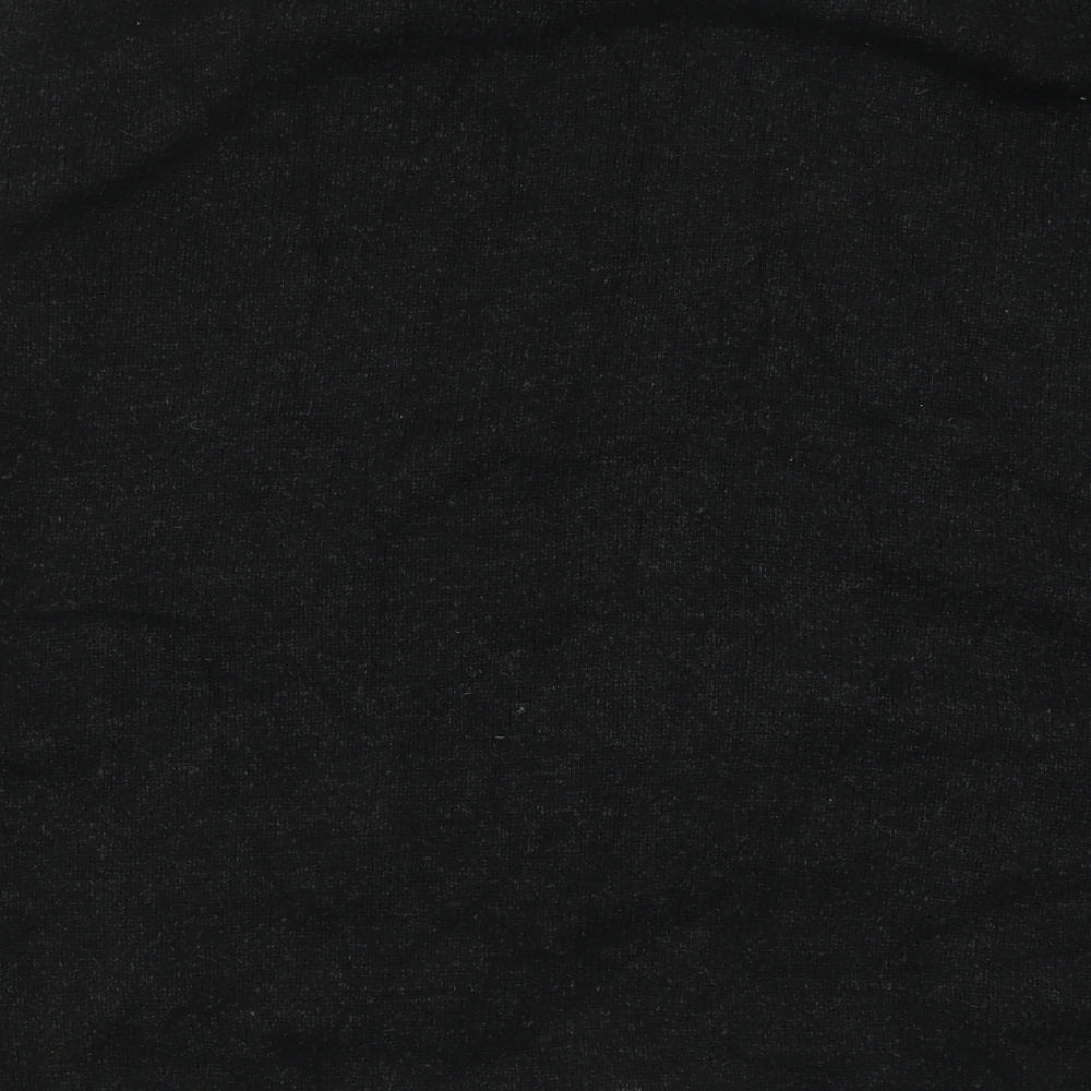 Debenhams Mens Black High Neck  Wool Pullover Jumper Size 4XL