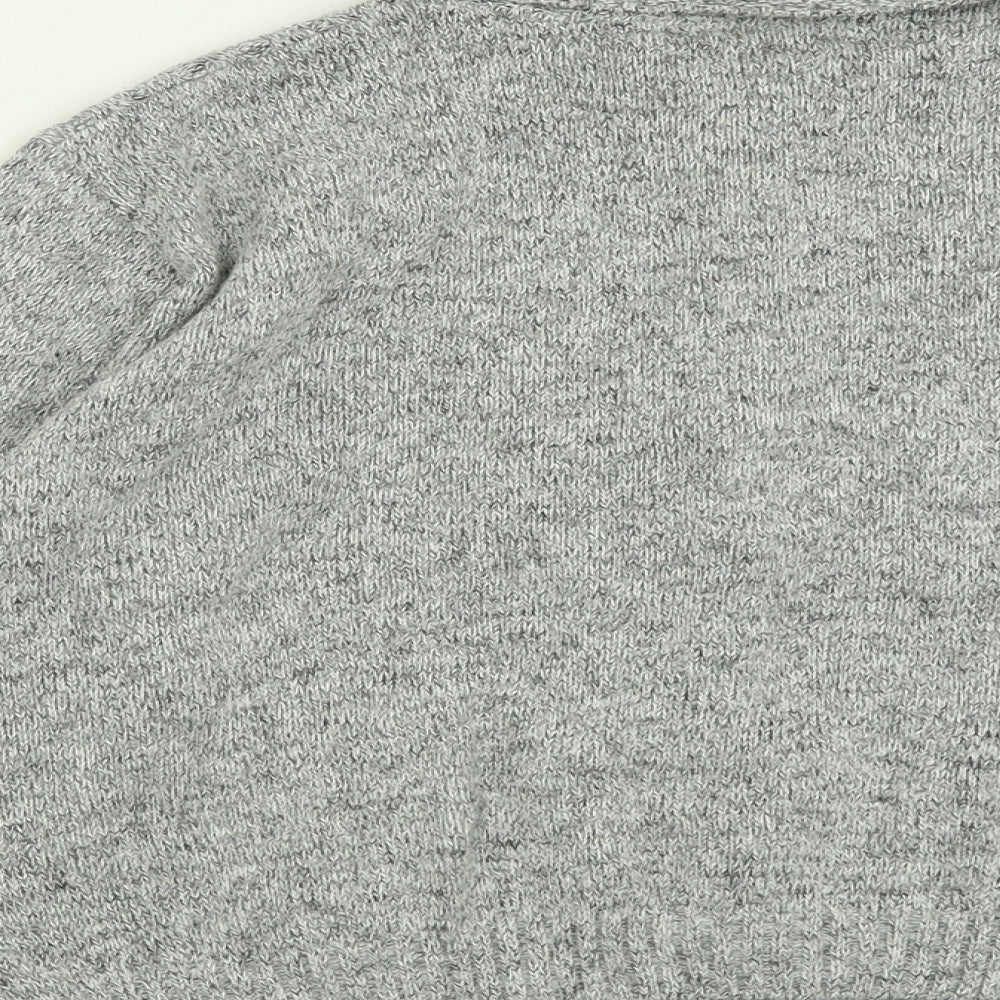 Berkertex Womens Grey Collared  Acrylic Cardigan Jumper Size 18