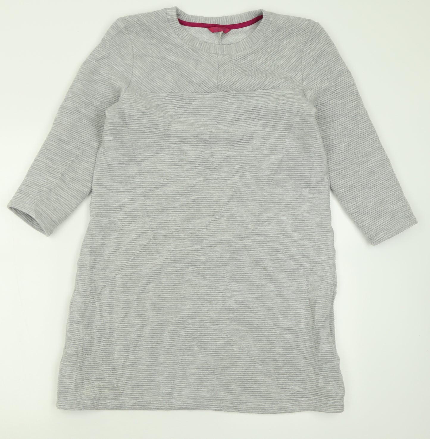 joukles Womens Grey  Polyester Jumper Dress  Size 12  Crew Neck Pullover