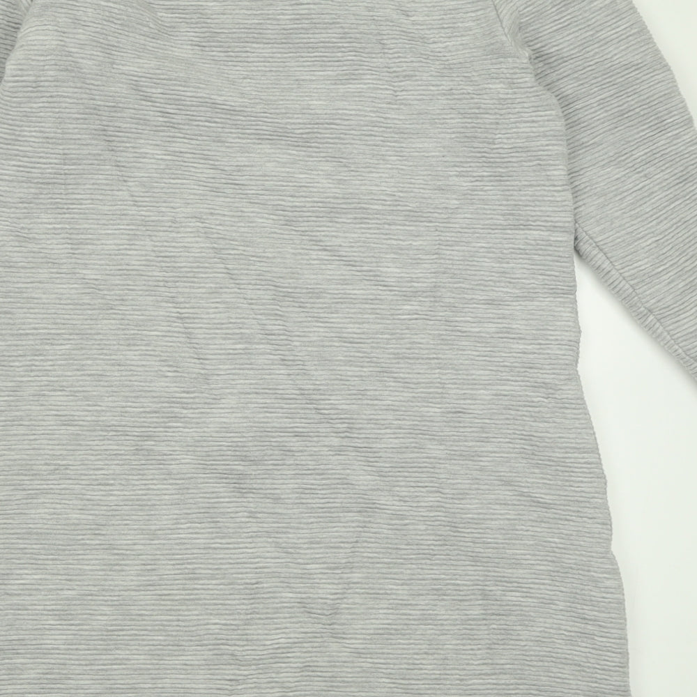 joukles Womens Grey  Polyester Jumper Dress  Size 12  Crew Neck Pullover