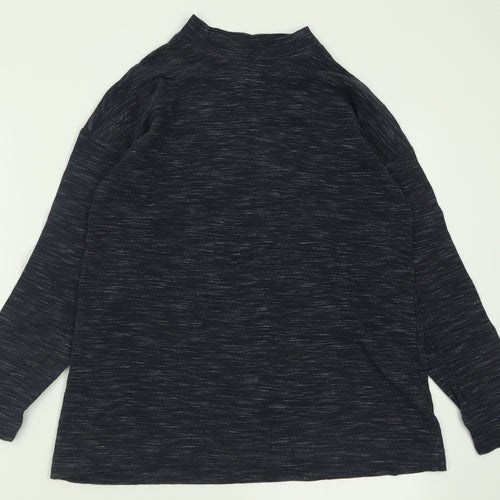 NEXT Womens Blue Crew Neck  Polyester Pullover Jumper Size 8