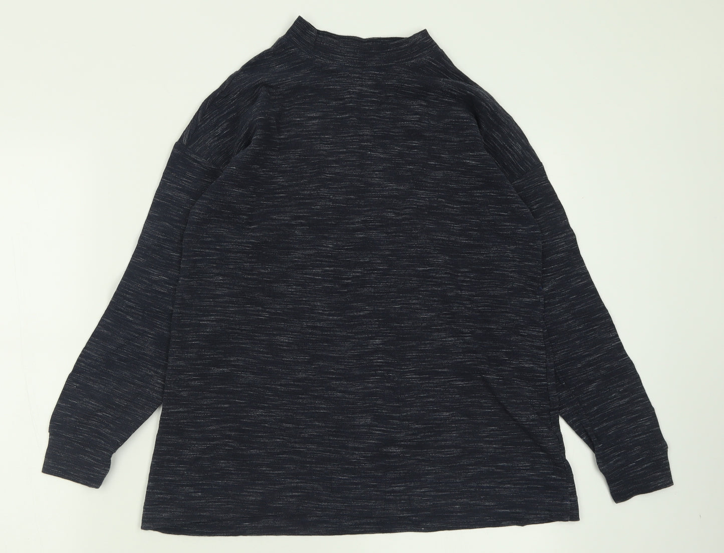 NEXT Womens Blue Crew Neck  Polyester Pullover Jumper Size 8