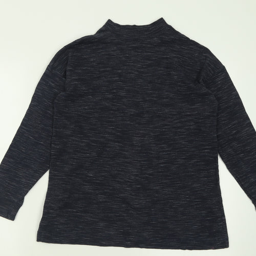 NEXT Womens Blue Crew Neck  Polyester Pullover Jumper Size 8