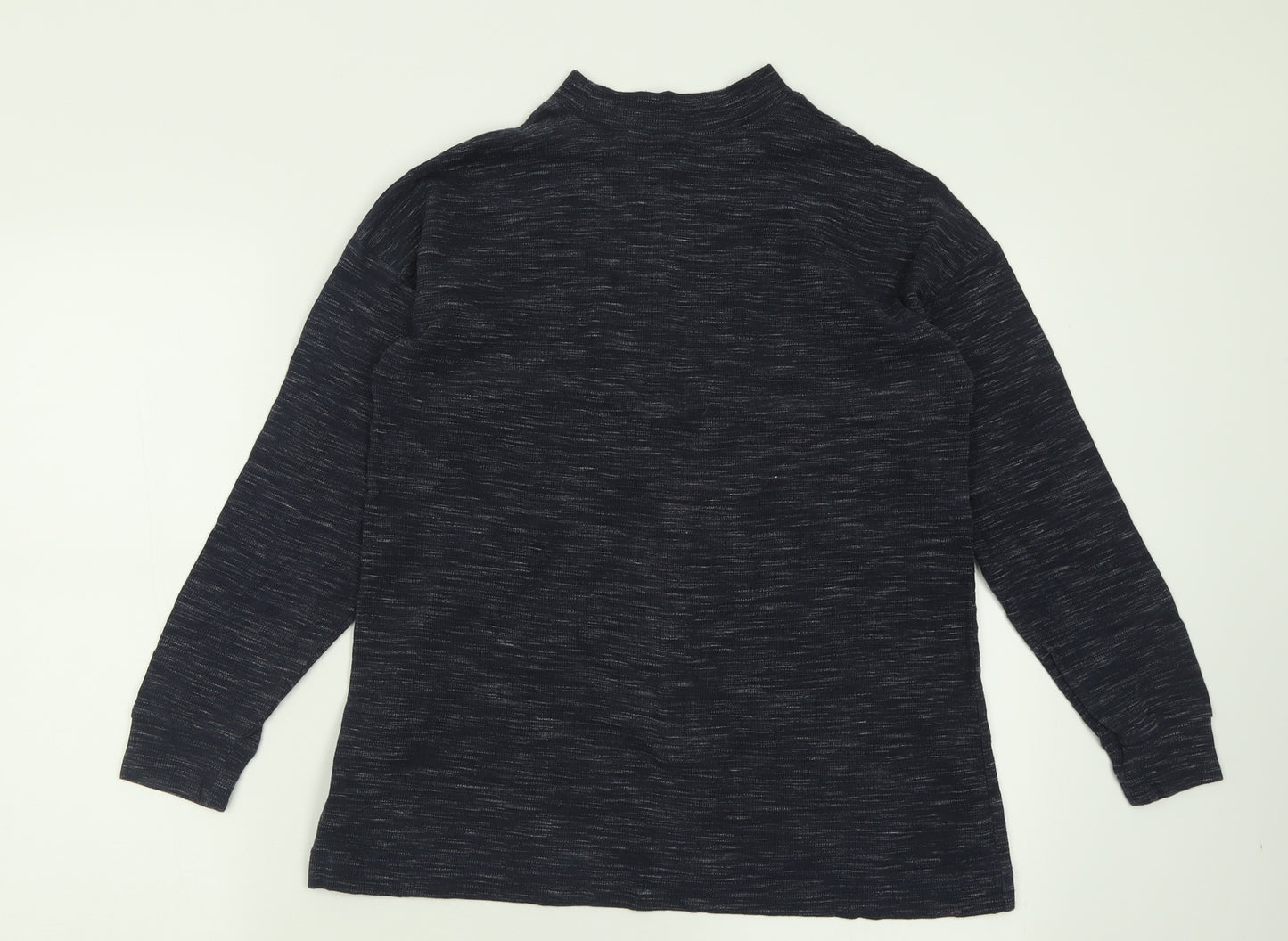 NEXT Womens Blue Crew Neck  Polyester Pullover Jumper Size 8