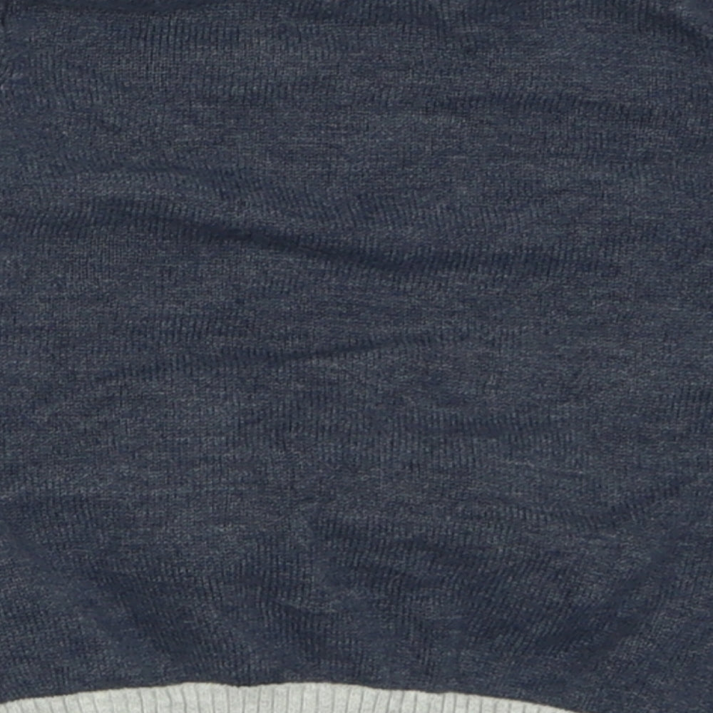 Lily & Jack Boys Blue  Cotton Pullover Jumper Size 12-18 Months  Button