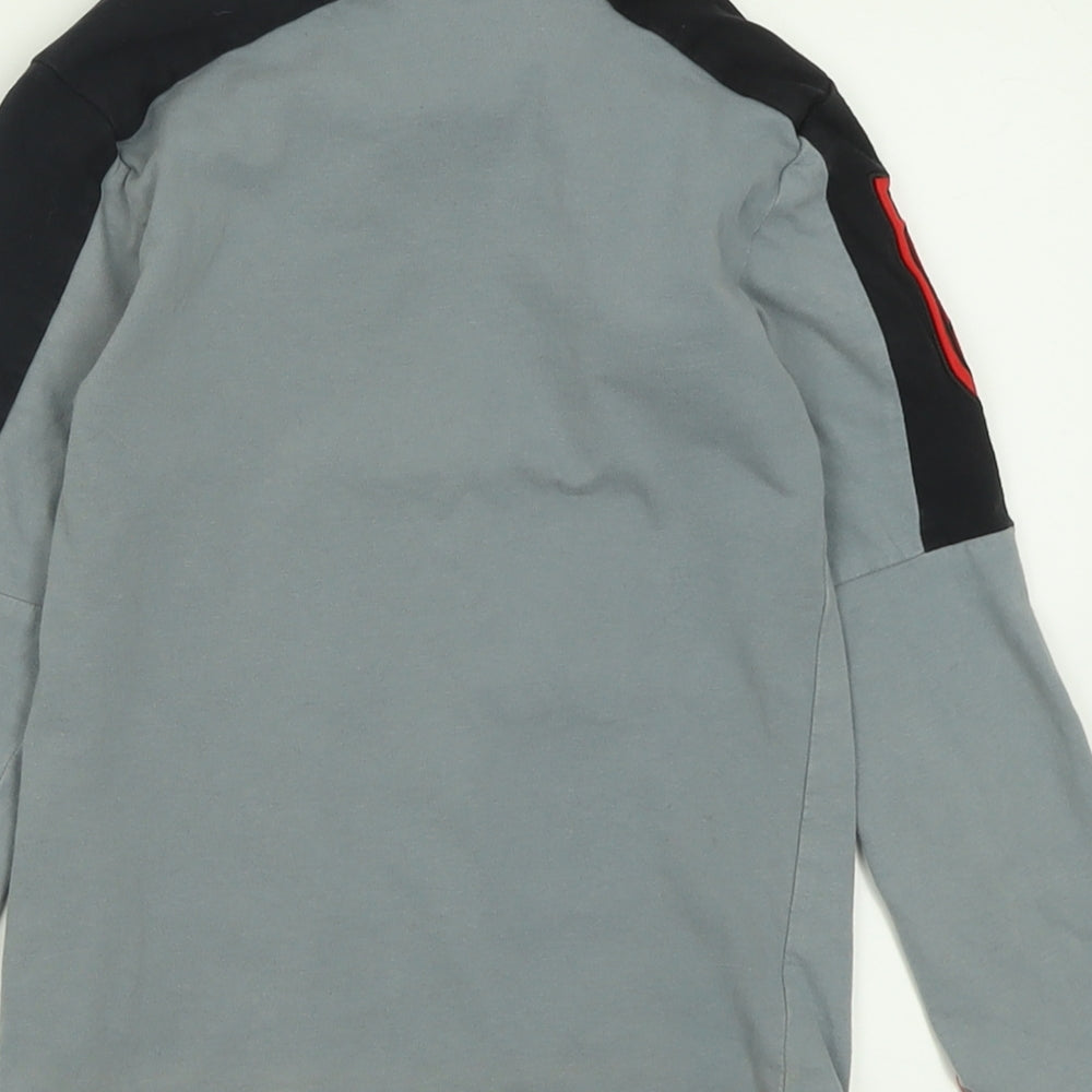 Disney Boys Grey Geometric Cotton Basic Casual Size 5-6 Years Crew Neck Pullover - Star wars