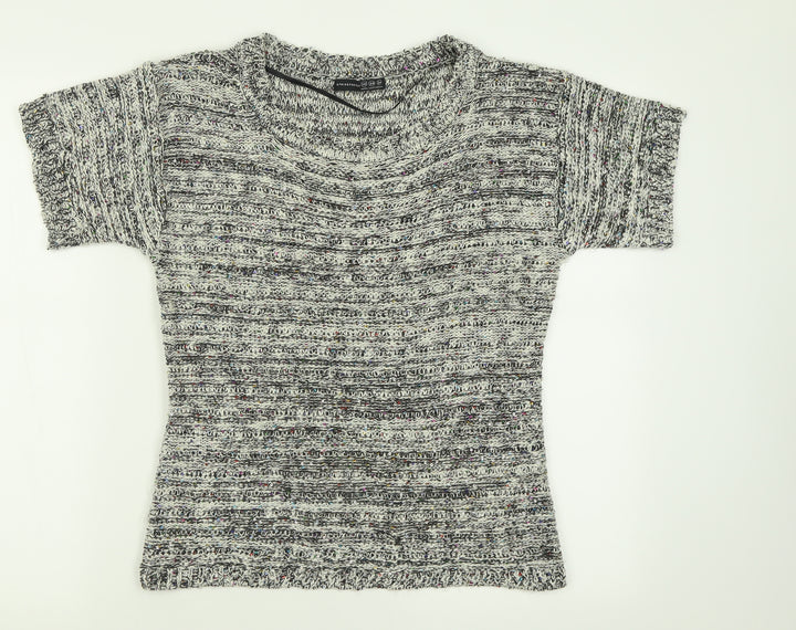 Atmosphere Womens Grey Crew Neck  Acrylic Pullover Jumper Size 10