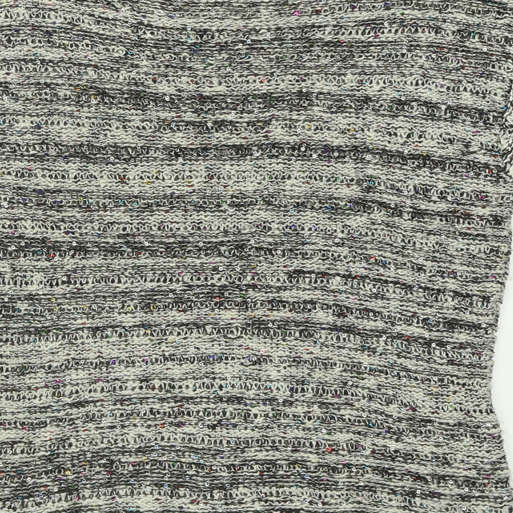Atmosphere Womens Grey Crew Neck  Acrylic Pullover Jumper Size 10
