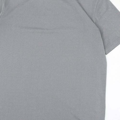 Callaway Mens Grey  Polyester  Polo Size L Collared Button