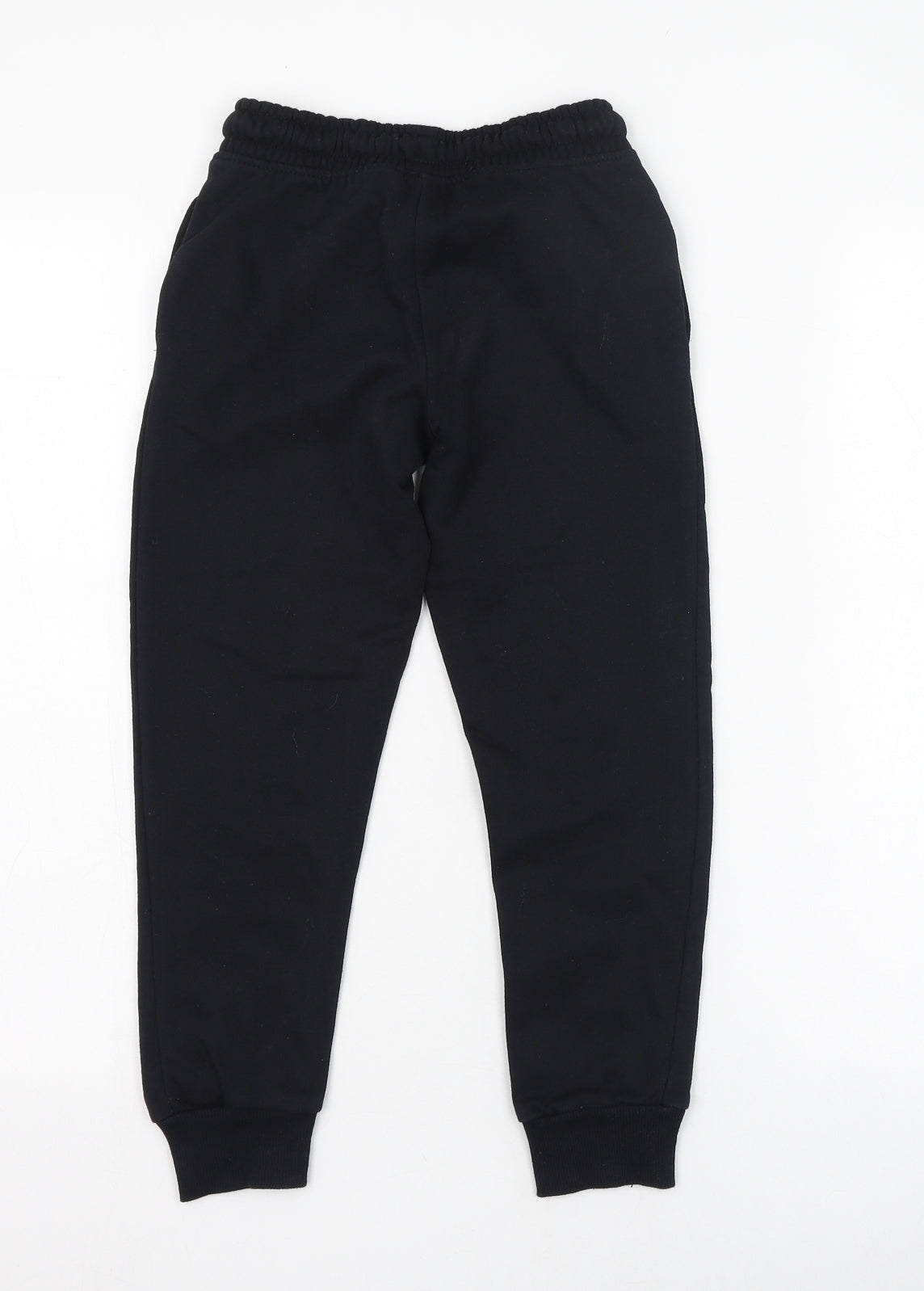Dunnes Stores Boys Black  Cotton Jogger Trousers Size 8 Years  Regular