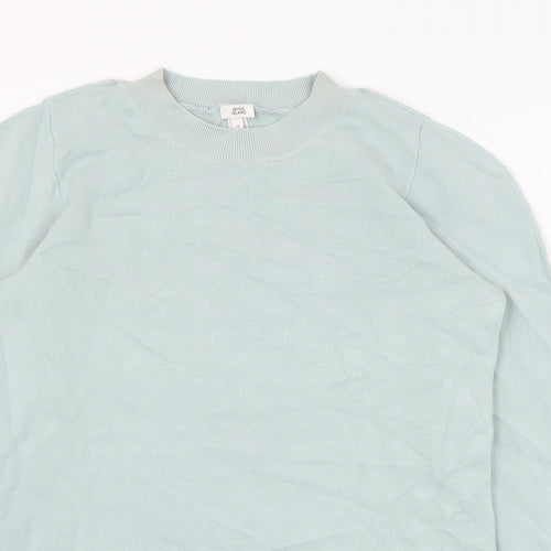 River Island Womens Green Round Neck  Viscose Pullover Jumper Size 12