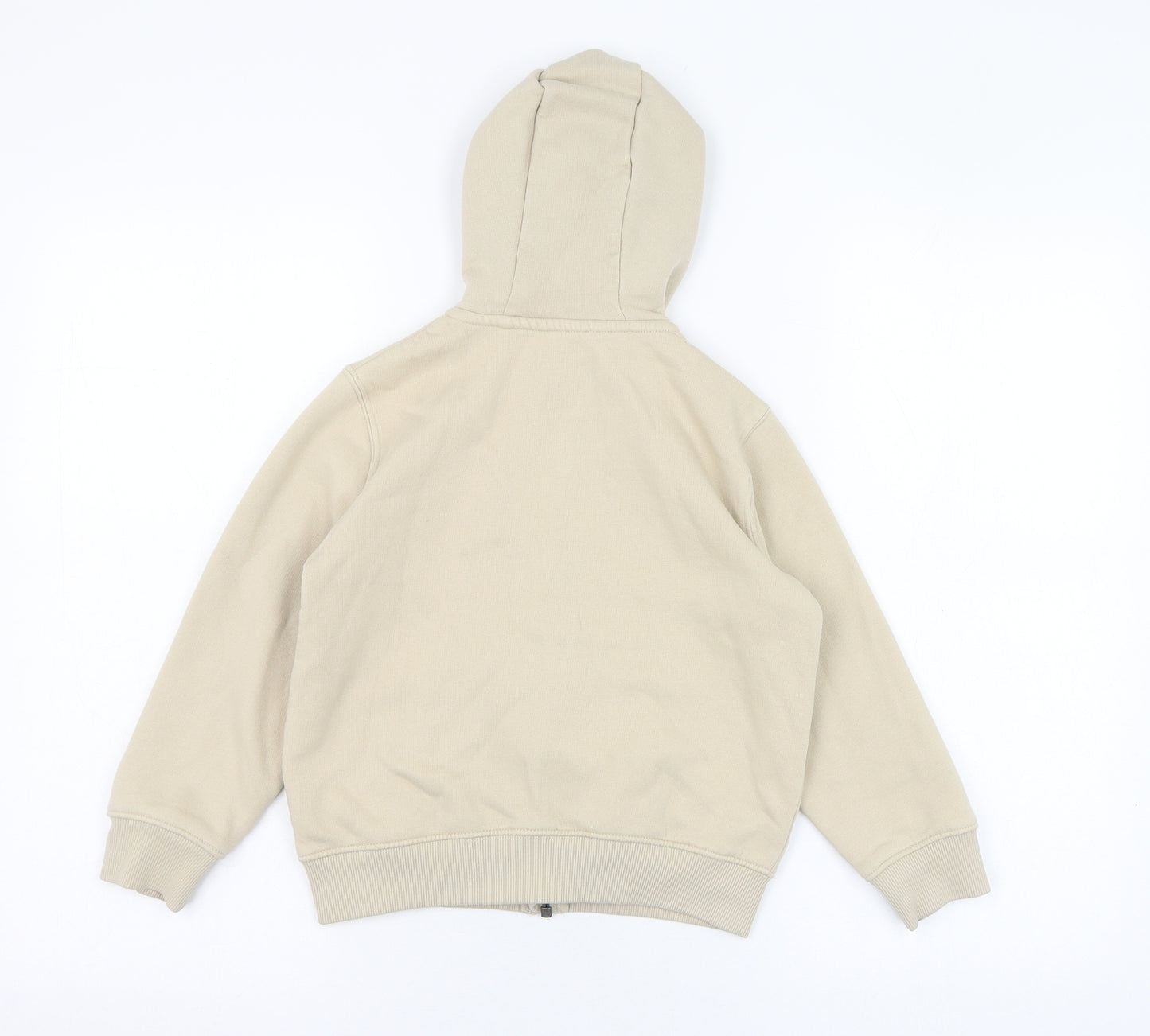 NEXT Boys Beige  Cotton Full Zip Hoodie Size 5-6 Years  Zip