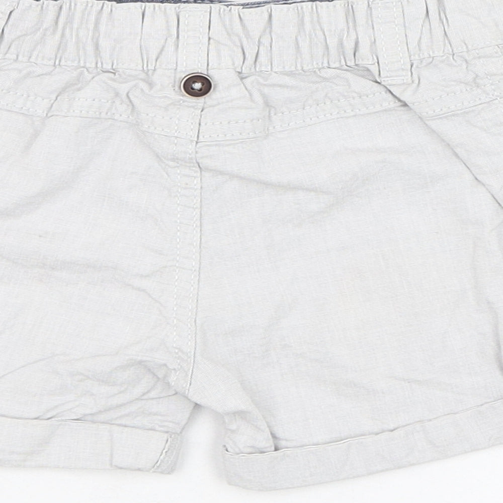 F&F Boys Grey  Cotton Cropped Trousers Size 9-12 Months  Pullover