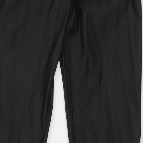 Stradivarius Womens Black  Polyester Trousers  Size 12 L32 in Regular Zip