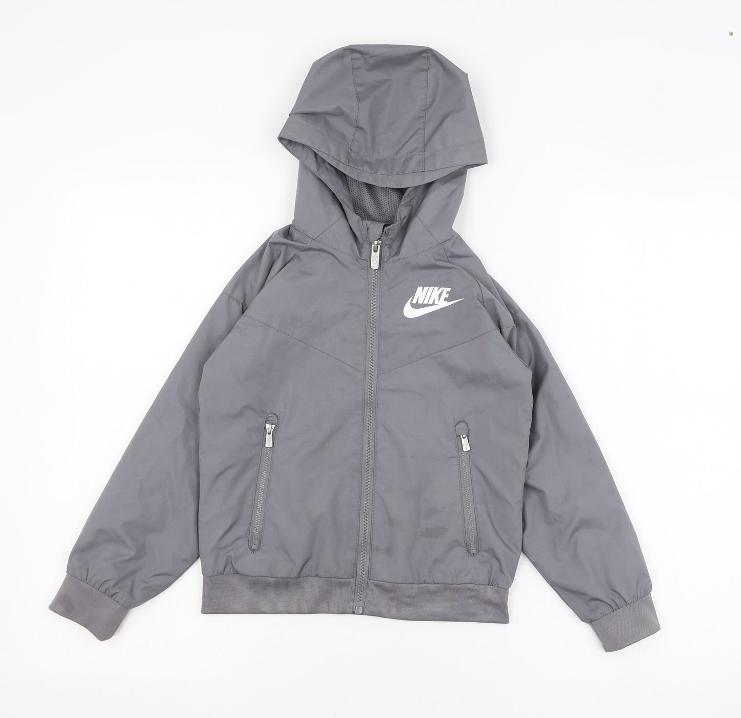 Nike Boys Grey   Jacket  Size 6-7 Years  Zip