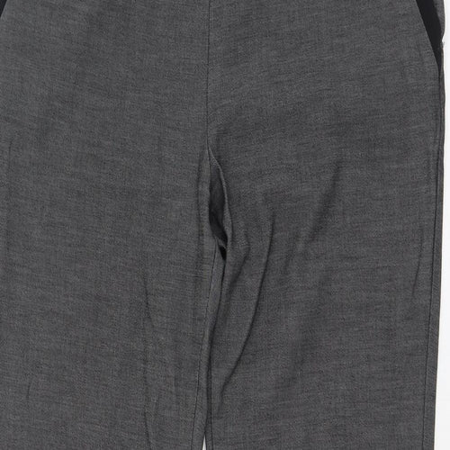 H&M Womens Grey  Polyester Trousers  Size 10 L30 in Regular Zip