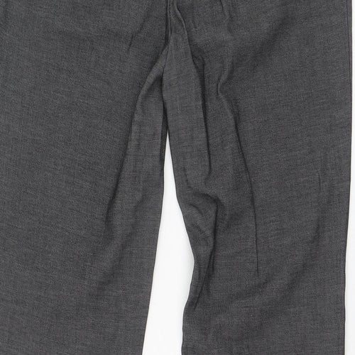 H&M Womens Grey  Polyester Trousers  Size 10 L30 in Regular Zip