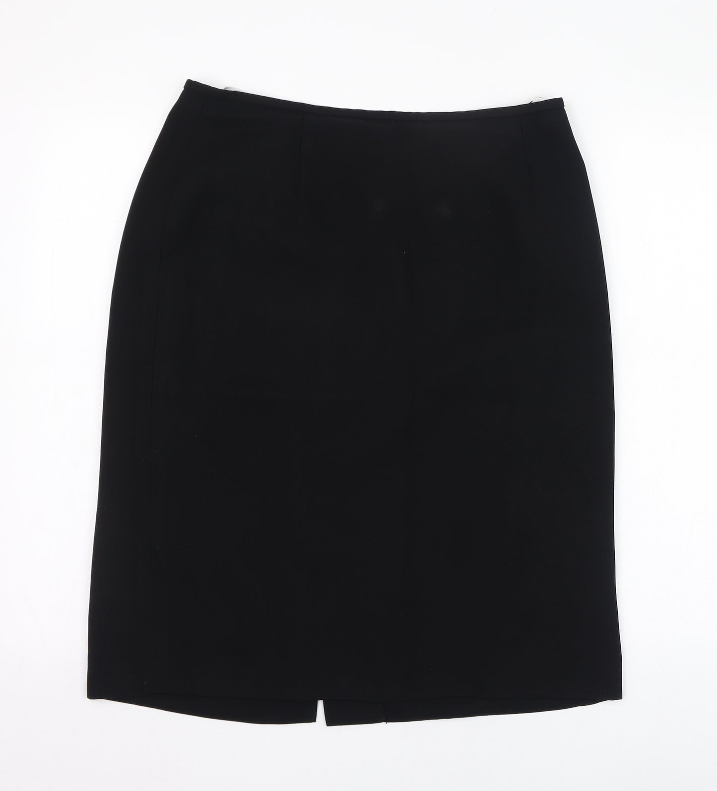 Berkertex Womens Black  Polyester Straight & Pencil Skirt Size 14   Zip