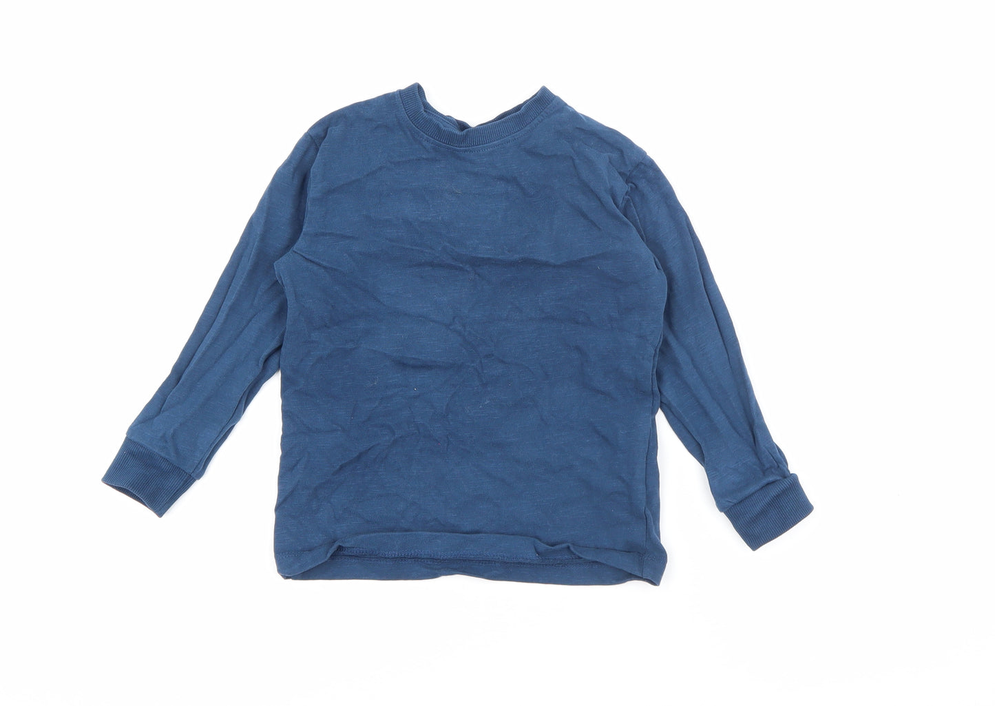 NEXT Boys Blue  Cotton Pullover T-Shirt Size 3 Years Crew Neck