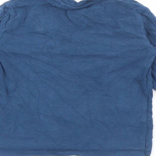 NEXT Boys Blue  Cotton Pullover T-Shirt Size 3 Years Crew Neck