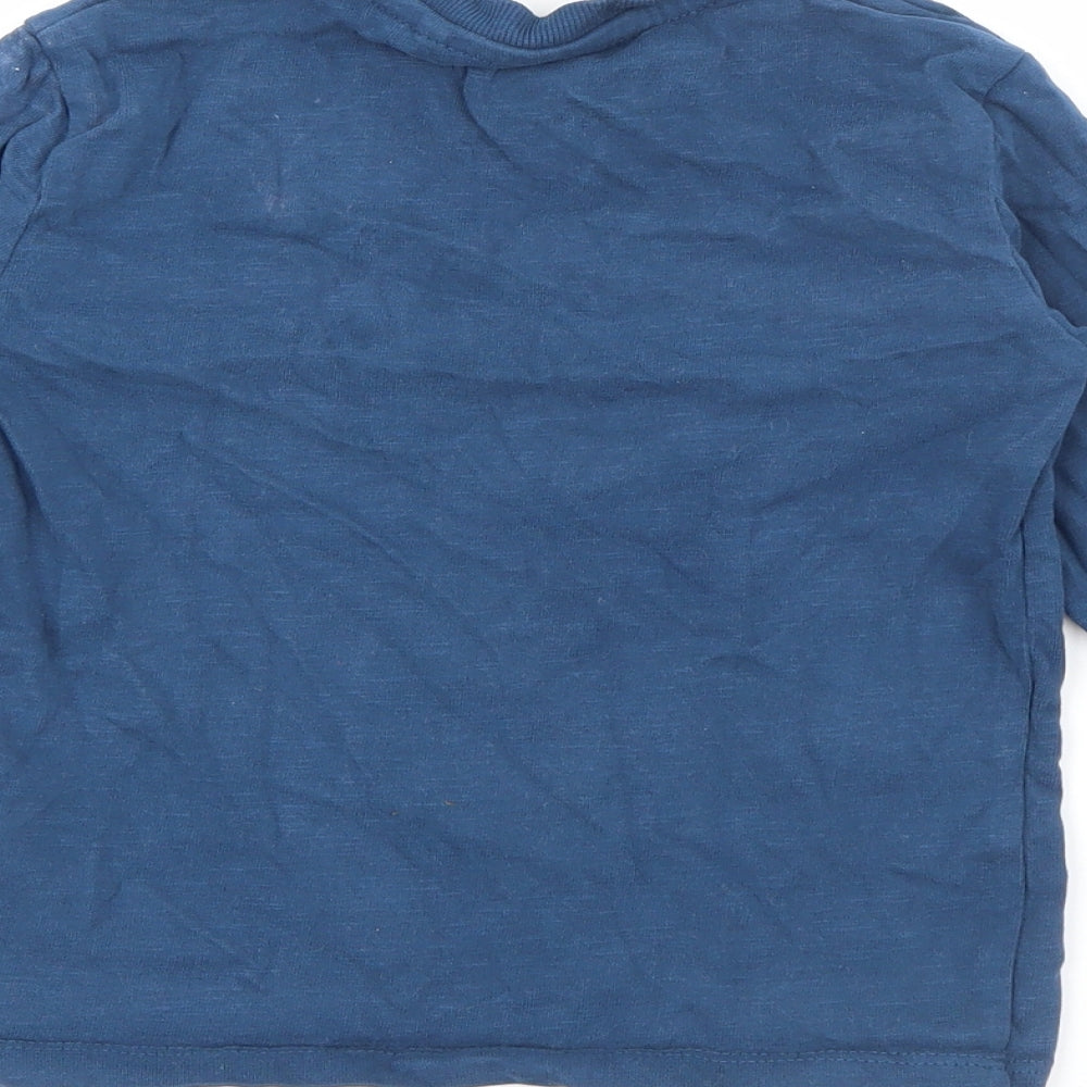 NEXT Boys Blue  Cotton Pullover T-Shirt Size 3 Years Crew Neck