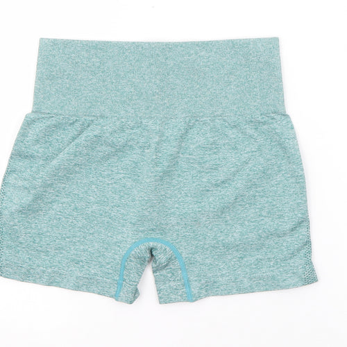 Preworn Mens Green  Polyamide Biker Shorts Size M  Regular