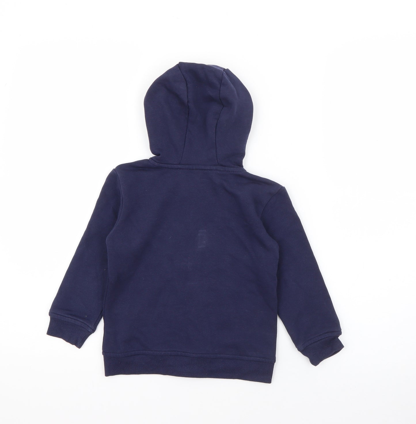 Dunnes Stores Boys Blue  Cotton Full Zip Hoodie Size 2-3 Years  Zip