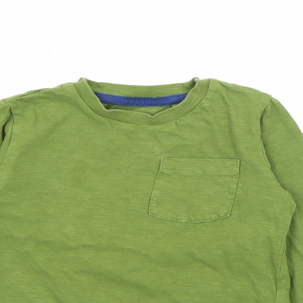 NEXT Boys Green  Cotton Pullover T-Shirt Size 2-3 Years Crew Neck